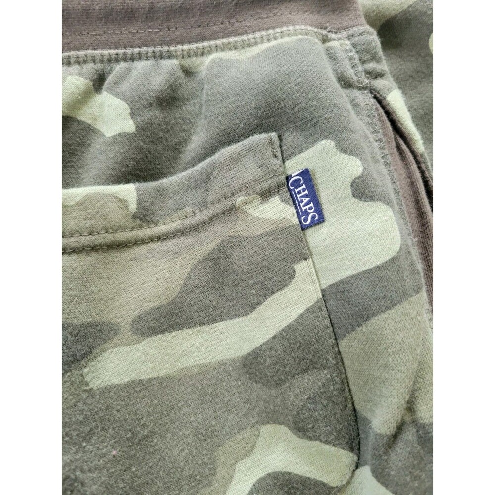 Chaps Lounge Pants XL Green Camouflage 35 X 30 Adjustable Waist Homebody Wear - Picture 4 of 9
